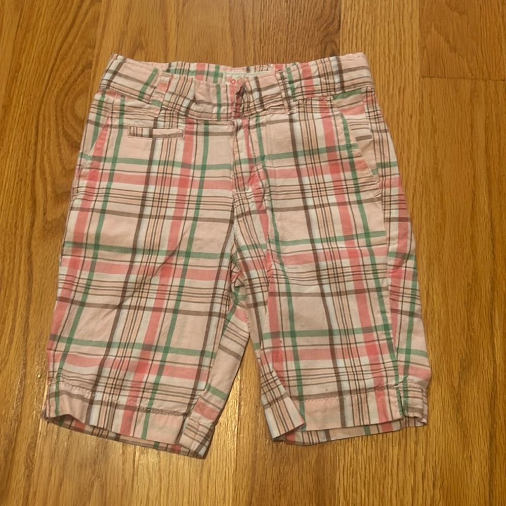 Oshkosh B’gosh plaid long shorts, size kids 6